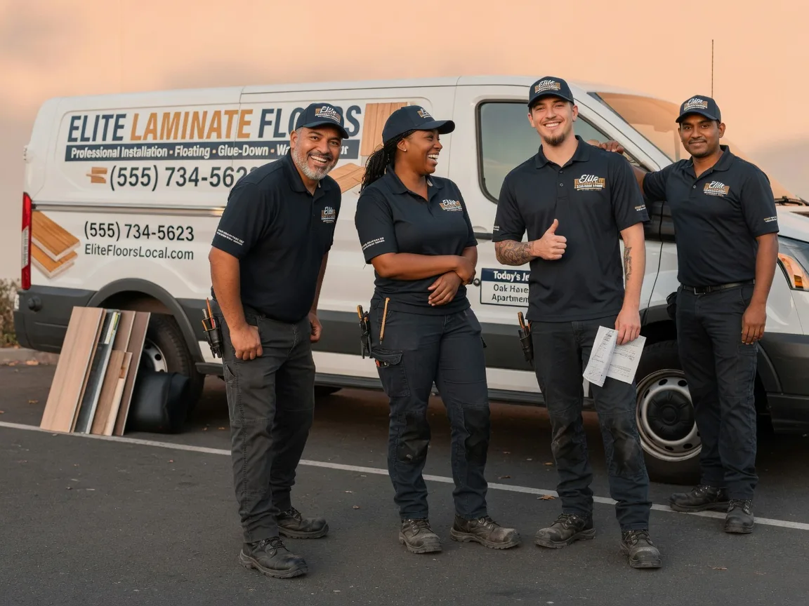 Laminate flooring installation company in Mccausland, IA